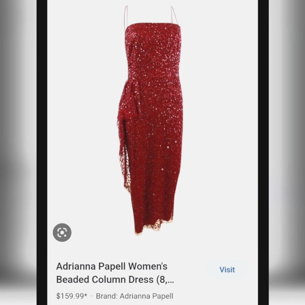 Beaded Column Gown